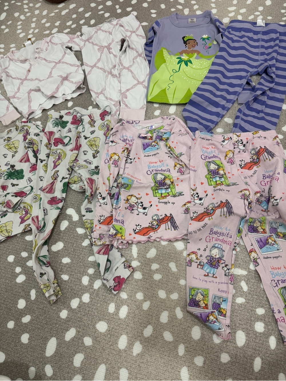 Lot of 22 Bamboo Pajamas Pima TBBC set shorts long sleeve toddler girl tee bows - Picture 5 of 16